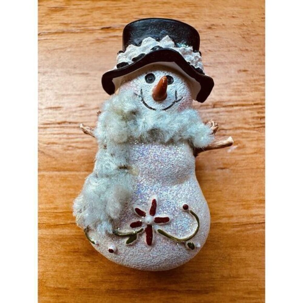 Lot Of 3 Vintage Playful Happy Fun Holiday Christmas Snowman Brooch Pin - Picture 7 of 11